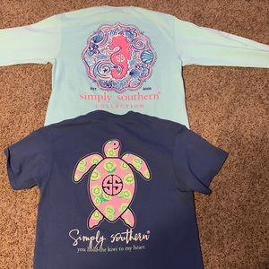 2 Simply Southern Tee Shirts, size. M,